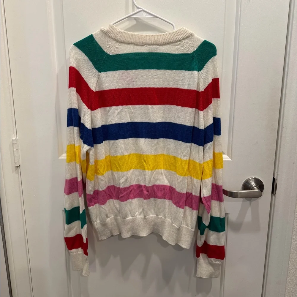 NWT Disney 100 Mickey Mouse Striped Women’s Cardigan - Picture 8 of 9